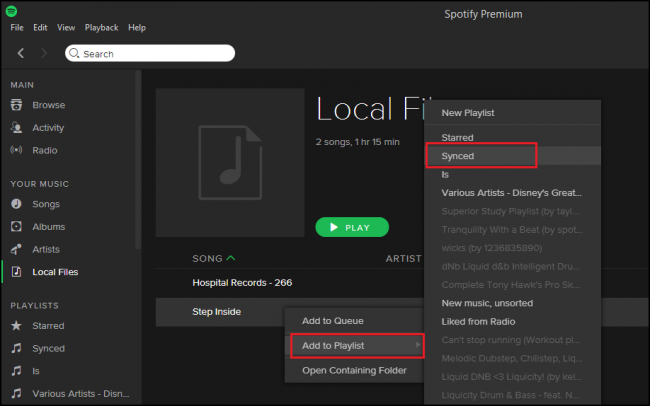 Add music to spotify library